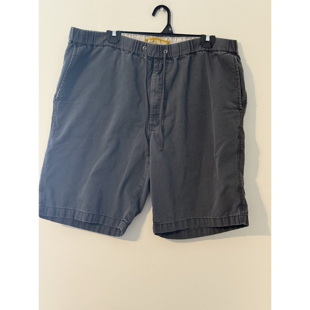 Dungarees Men's 38 Shorts Gray Elastic Waist Solid‎ casual Spring summer classic
